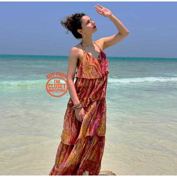 ZARA Strappy Midi Dress NWT - Picture 1 of 16